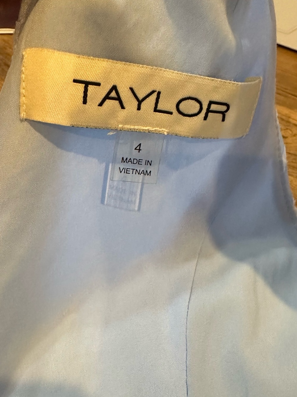 Taylor Sky Blue V-Neck Smocked Waist Tiered Maxi Dress - Picture 4 of 5